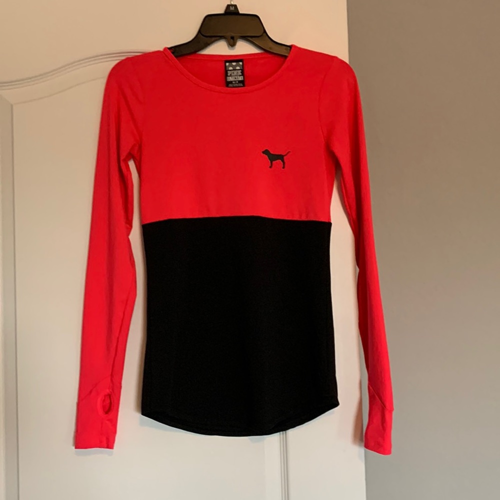 Victorias Secret PINK Ultimate Thumb Hole Yoga Work Out Long Sleeves Shirt